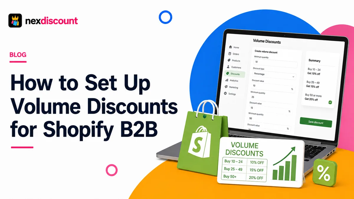 How to Set Up Volume Discounts for Shopify B2B: Quantity Breaks in 5 Steps