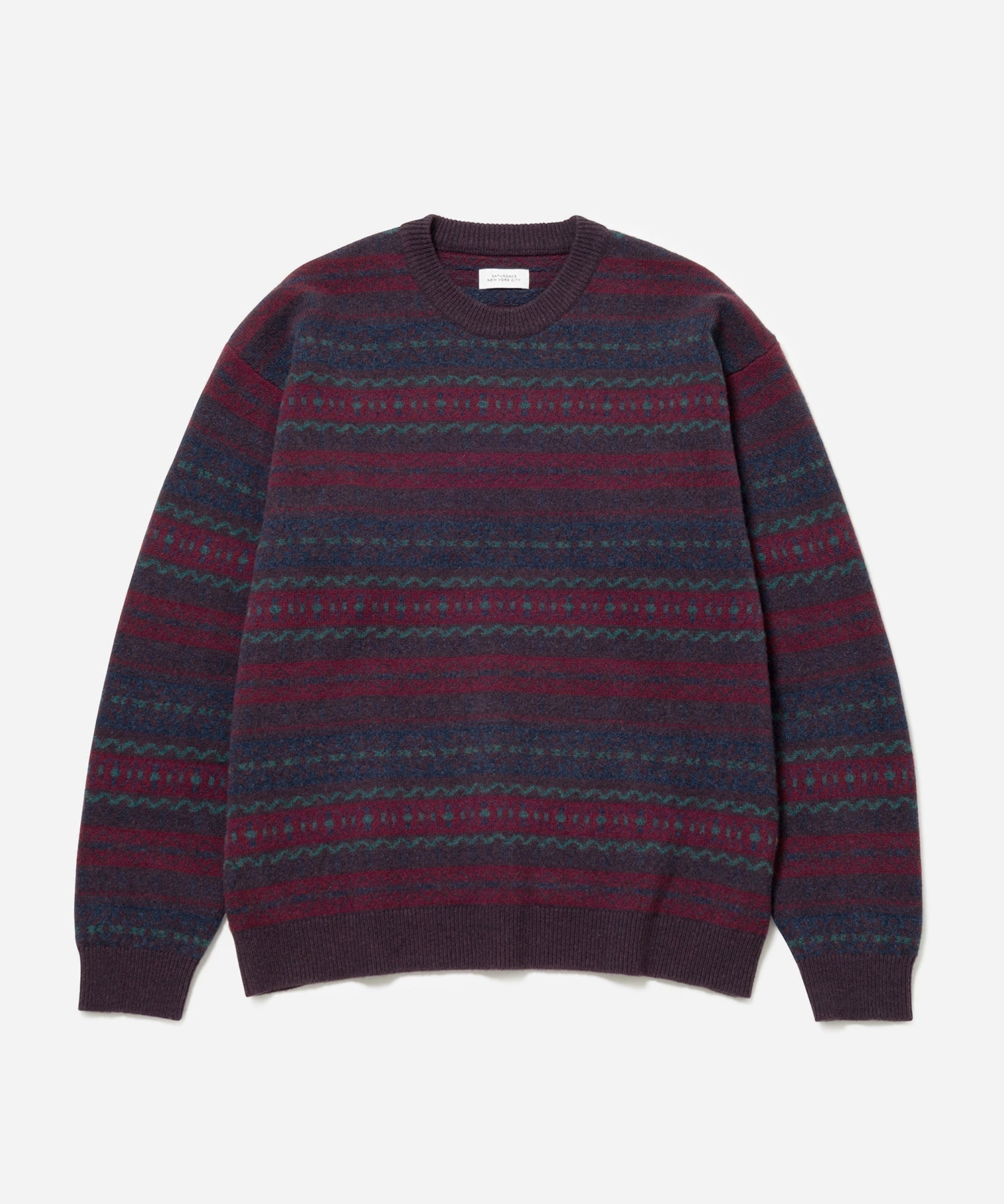Striped knit sweater