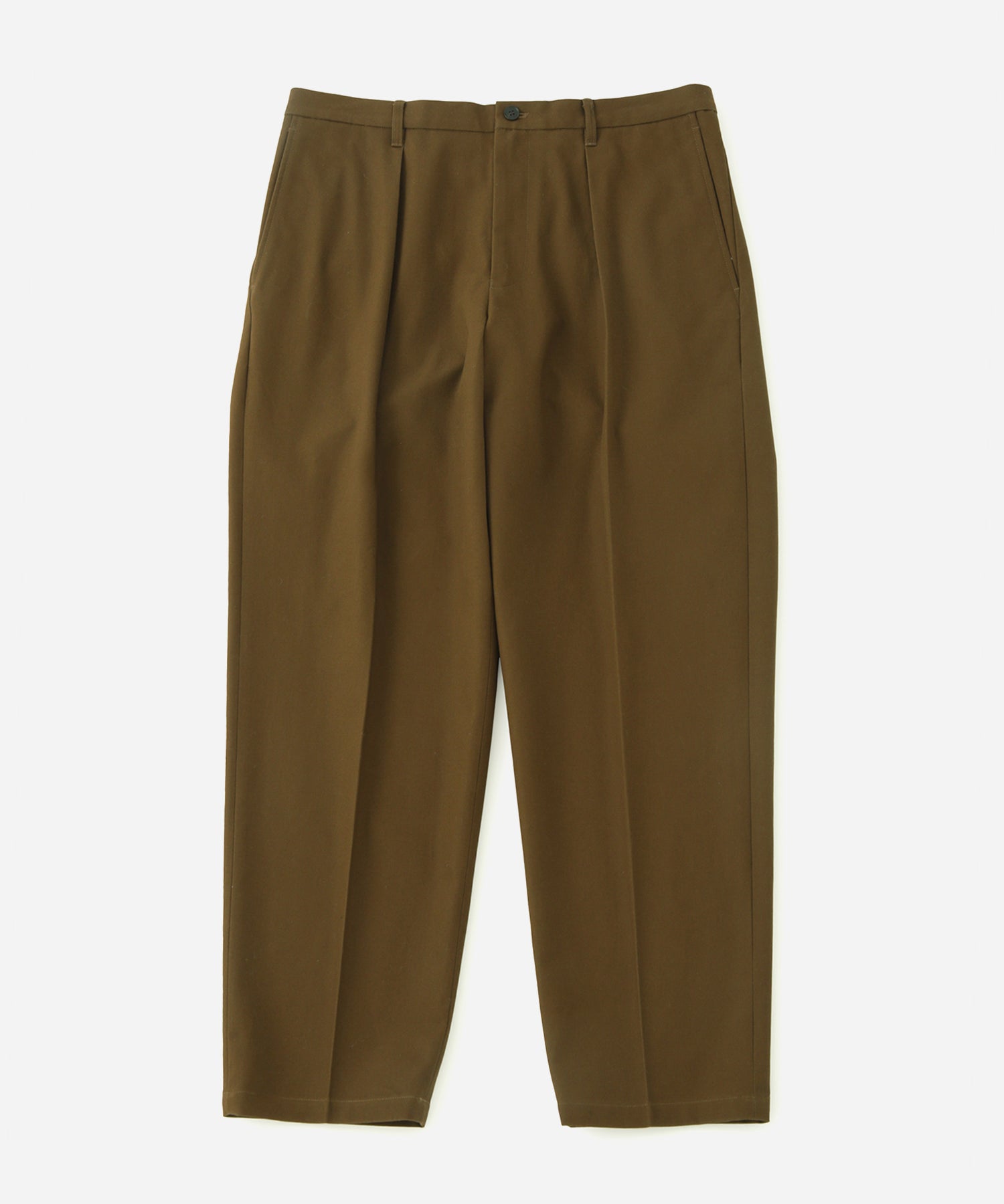 Khaki tapered pants